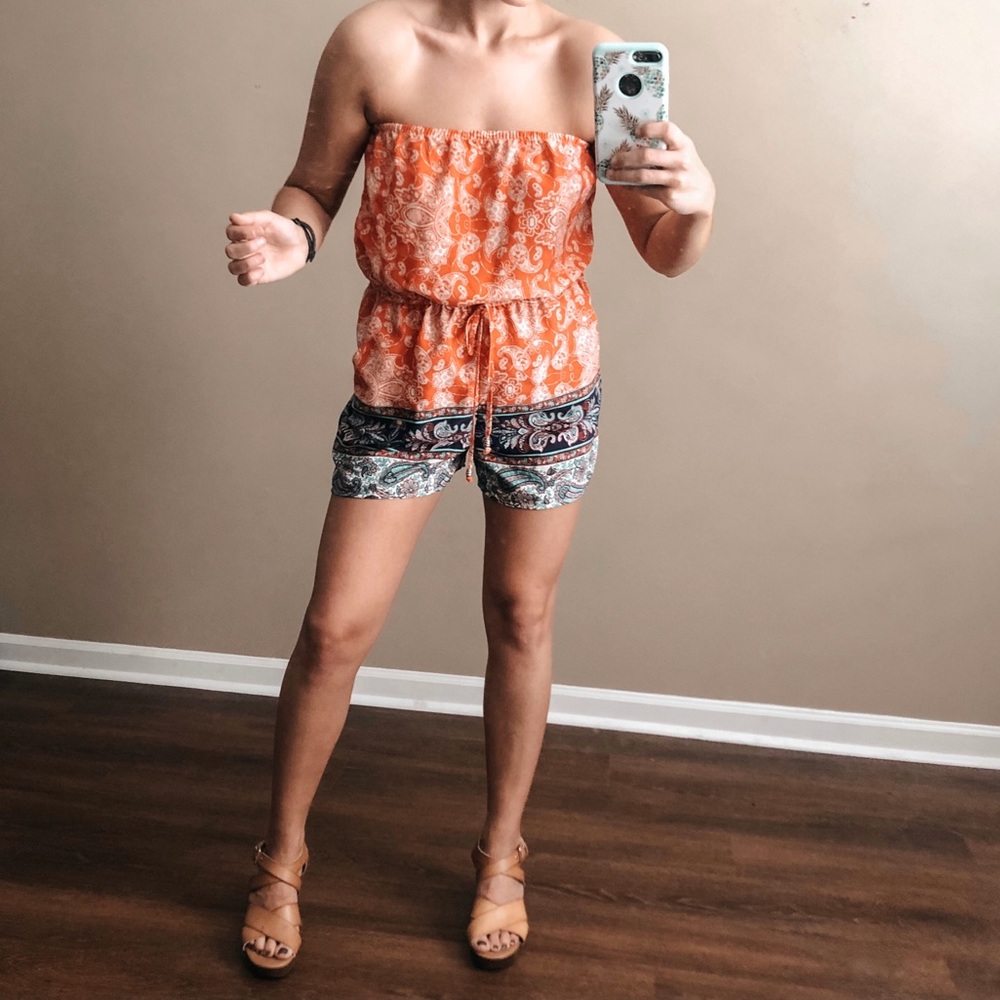 Strapless Romper